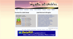 Desktop Screenshot of mysidiaadoptables.com