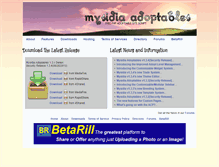 Tablet Screenshot of mysidiaadoptables.com